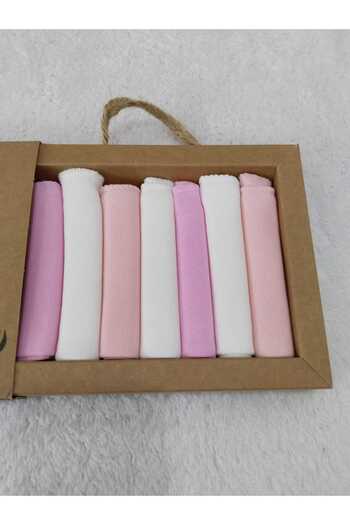 Store Pink White Baby Mouth Wipes 100% Cotton Combed