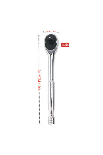 Choice 1-2 in. Drive 100 Teeth Quick Release Ratchet Handle Narrow Place Using More Than Normal Ratchet 1/4