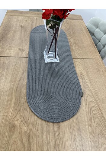 HHKARTS Jute Rope Runner Gray