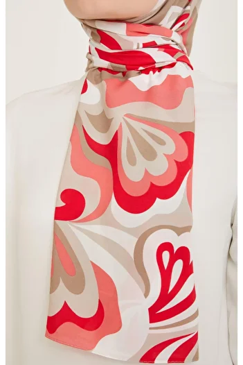 Armine Trend Laurel Shawl 6348-2-10 Pink White