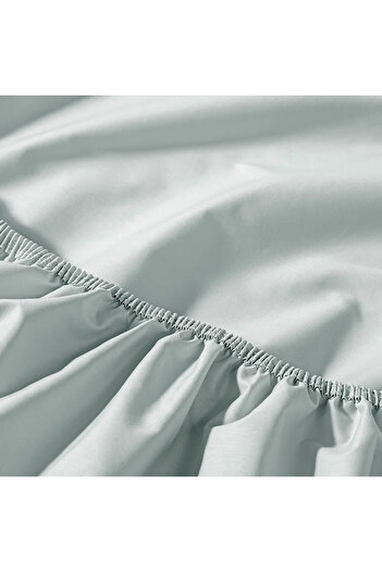 Penelope %100 Pamuk Percale Lastikli Çarşaf 120x200 cm Mavi - Pure Serisi