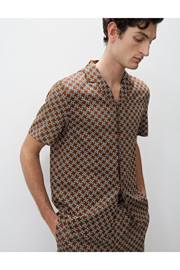 Marks & Spencer Prntd SS PJ Top