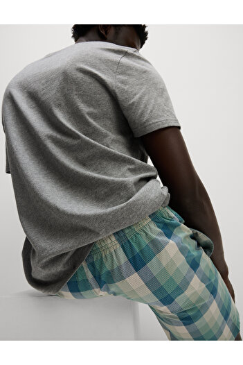 Marks & Spencer %100 Pamuklu Ombre Desenli Ekose Pijama Takımı