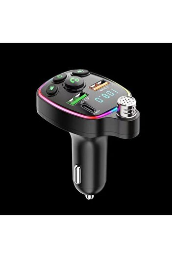 Deppo Trend Bluetooth Araç Kiti Araç Fm Transmitter USB Type-C MP3 SD Kart Flash Için Uygun PD Çakmaklık Girişli
