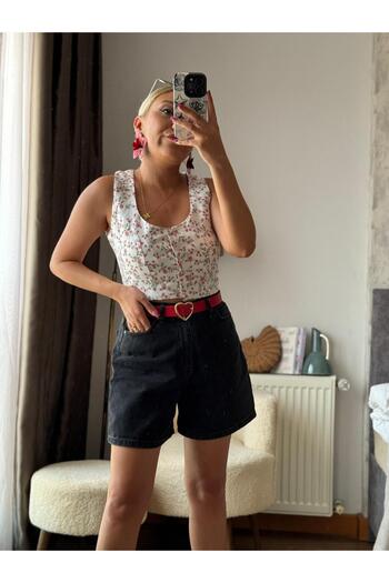 Khloe Crop Fabric Vest Pink