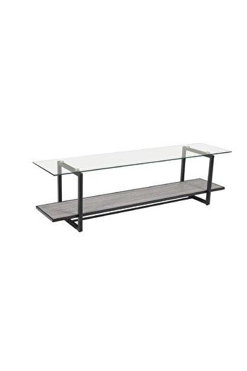 DEC4 Plasma table, wood with glass, 160 cm
