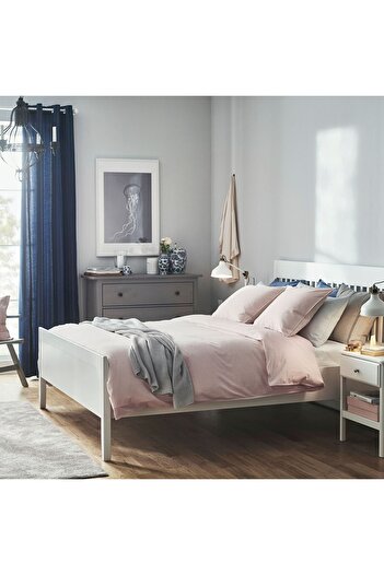 IKEA Light Pink-Striped Single Duvet Cover Set - 150x200/50x60 cm 100% COTTON