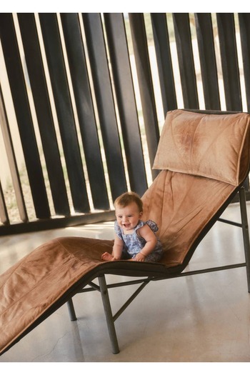 MANGO Baby Çiçek desenli tulum