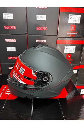MT Helmets genesis sv solid mat yeşil çene açılır kask