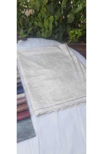 TEKSTİLCİ Resin Seat Cover Ecru Cream Color 170 X 210 Silicone Based