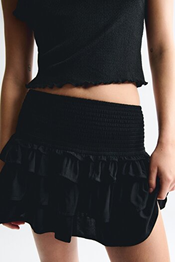 H&M Katlı Mini Etek