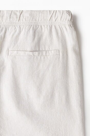 H&M Keten Karışımlı Şort Relaxed Fit