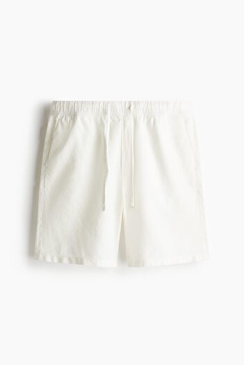 H&M Keten Karışımlı Şort Relaxed Fit