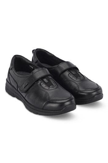 Forelli Golden 29406 Δερμάτινα Comfort Γυναικεία Παπούτσια - Μαύρα
