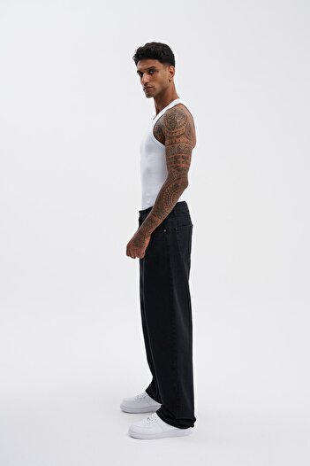 Machinist Erkek Relaxed Baggy Koyu Antrasit Pantolon