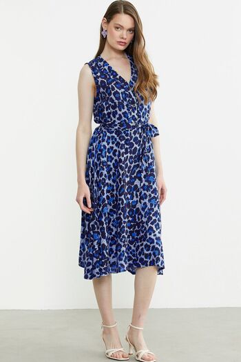 Sementa Patterned Flared Midi Dress - Saks