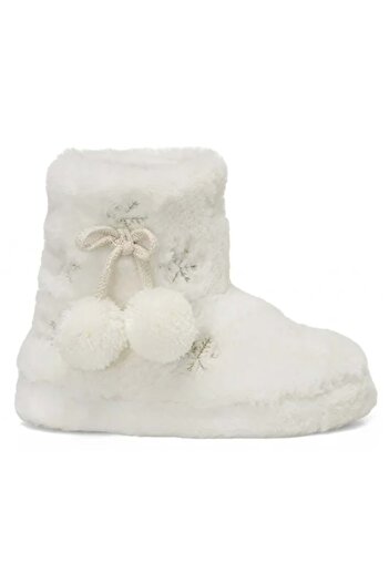 Polaris Karis Orthopedic Παιδικές Παντόφλες Home Boots Λευκές