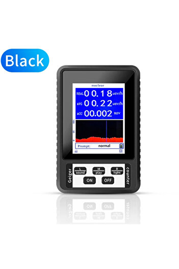 TTAKA7 Black Xr1 Pro Nuclear Radiation Detector Color Display Screen Geiger Counter Personal Dosimeter Marb