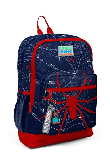 Coral High Spider Pattern School Bag 23720
