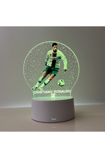 OEM LED Night Light, Cristiano Ronaldo, 7 Colors, Ambient Light, USB Power or 3 AA Batteries