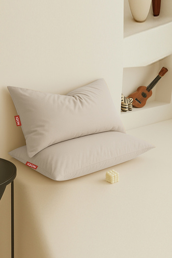 İQON Beige 2-Piece Pillowcase Set
