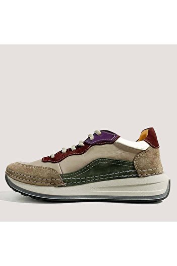Mammamia Women's leather daily shoes 340 lx - gray - 36