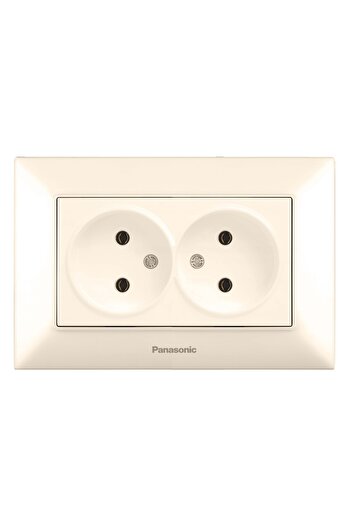 PANASONIC Double Socket 16A 250V Arkedia Slim Beige
