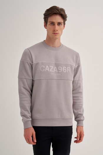 Cazador Jazz 5082 Fleece Sweat 24kceeo05082 Γκρι