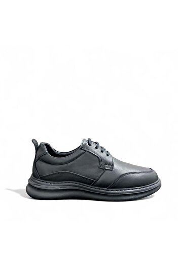 Bulldozer Men's Leather Comfort Casual Shoes 251103 - Black - 40