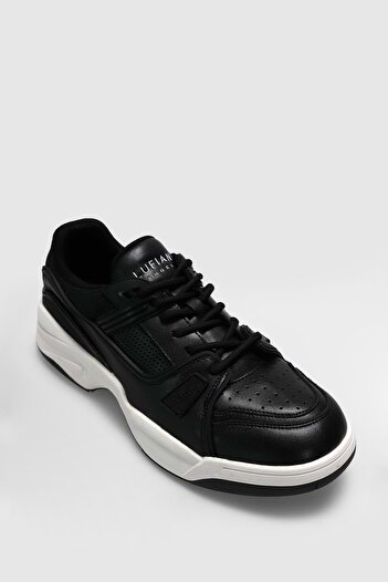 Lufian 111230266 Randy Sneaker Men's Leather Shoes Black