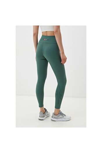 Reebok Γυναικείο κολάν Lux Bold Green με γραφικό σχέδιο