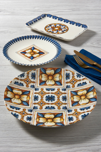 Güral Porselen Camelia 18 Piece Bone Breakfast Set for 6 People - 16771