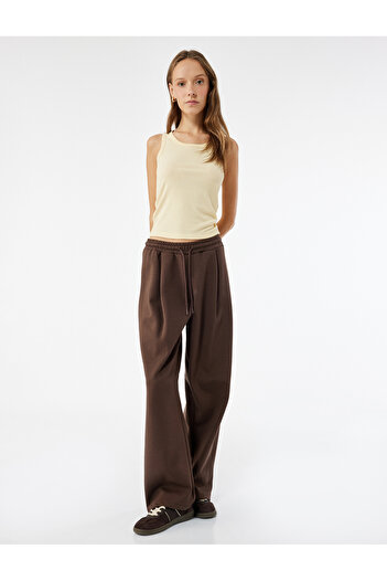 Koton Slim Fit Crew Neck Camisole Viscose Blended Basic Sleeveless Undershirt