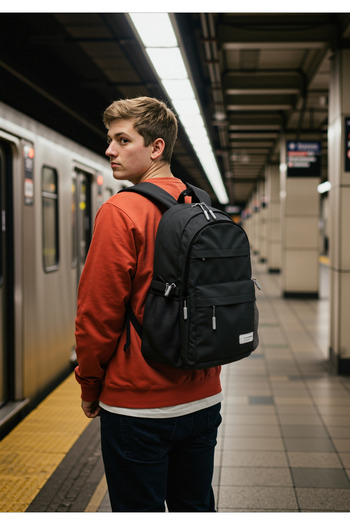 Alone Black Color Stylish Backpack |   Lightweight, Durable, Ideal for School and Everyday Use 77105