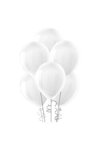 BeySüS Pastel Balloon White Decor Balloon 10 Pieces White