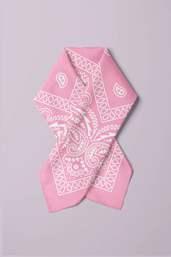 Modabutik PINK ŞALLI BANDANA DG12188