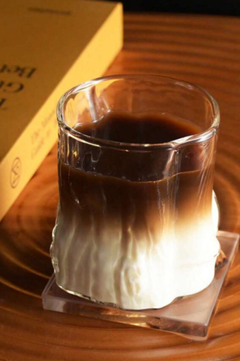 inmyhome DALGA FORMLU MEŞRUBAT SU LATTE 300 ML BARDAK