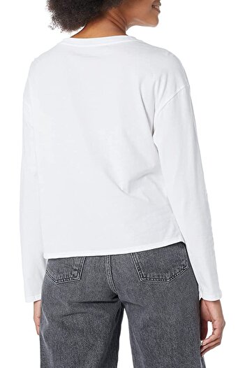Calvin Klein Women's Sweatshirt Cj2t8903-wht