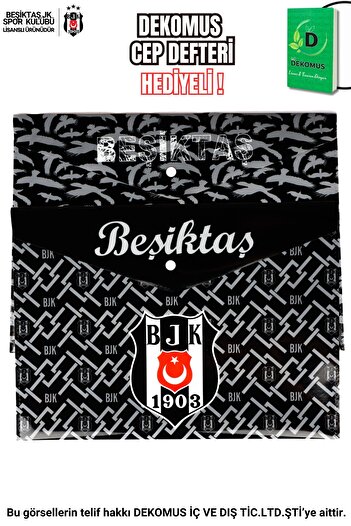 Beşiktaş "Dekomus Pocket Notebook Gifted" New Season Licensed Single Snap File