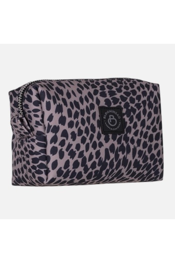 BloominBag Leopard Cita Noir Makeup Bag and Compact Cosmetic Organizer
