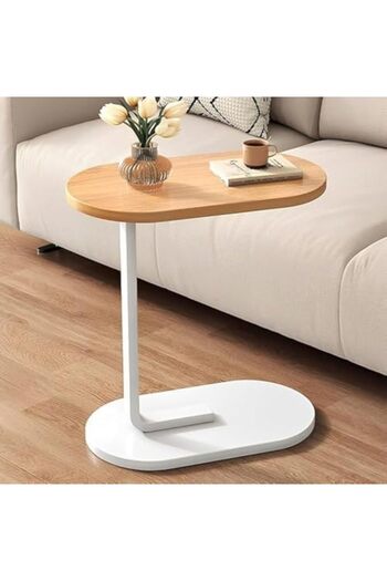 Türkiye C Table End Table, Couch Tables That Slide Under, C Shaped Side Table, Small Side Table, Nar