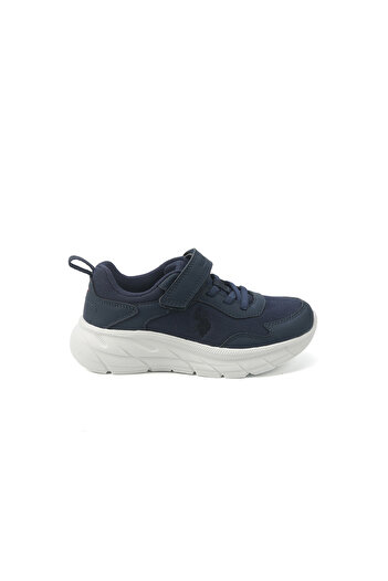 U.S. Polo Assn. Kids' Blue Velcro Strap Sneakers – Easy-On, Day Fun for Little Explorers!