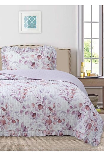 Bikaya Home Ruffle Patterned Single Bedspread Set - 180X240 cm