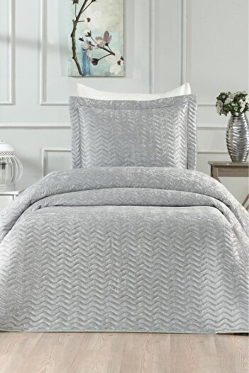Çeyiz Diyarı Nova Single Bedspread Gray