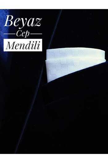 Store Beyaz Cep Mendili Erkek Yaka Mendili Ceket Mendili