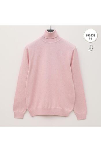 Dio Rise Men's Unsharded Long Sleeve Slim Sweater - 180539 - Pink