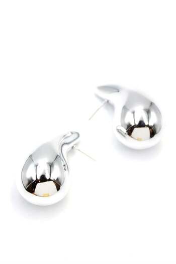 Royaleks Large Drop Earrings - Silver