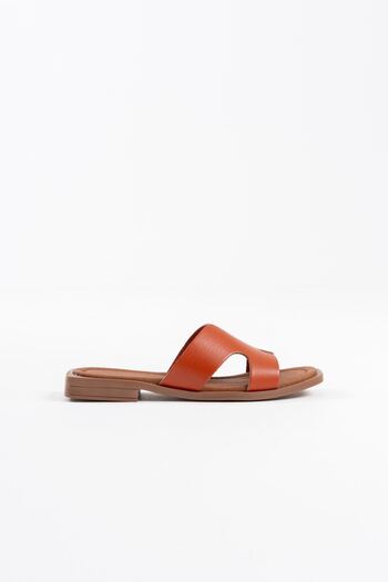 ripuvainen Zeyor Women's Simple Premium Designed Genuine Leather Slippers - Tile