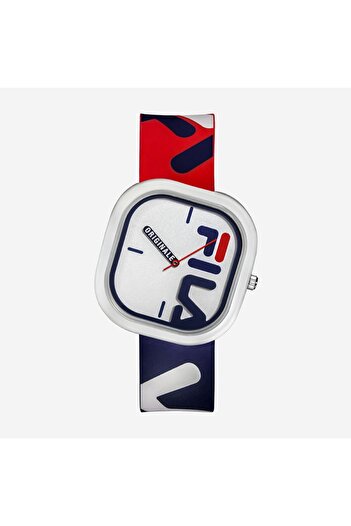 Fila Adult Unisex Analog Watch, Red/Blue 38-6098-002, 42 mm