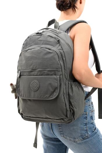 H&D COLLECTİON Unisex Water Resistant Fabric Large Size School Travel Backpack with Laptop Compartment 3012